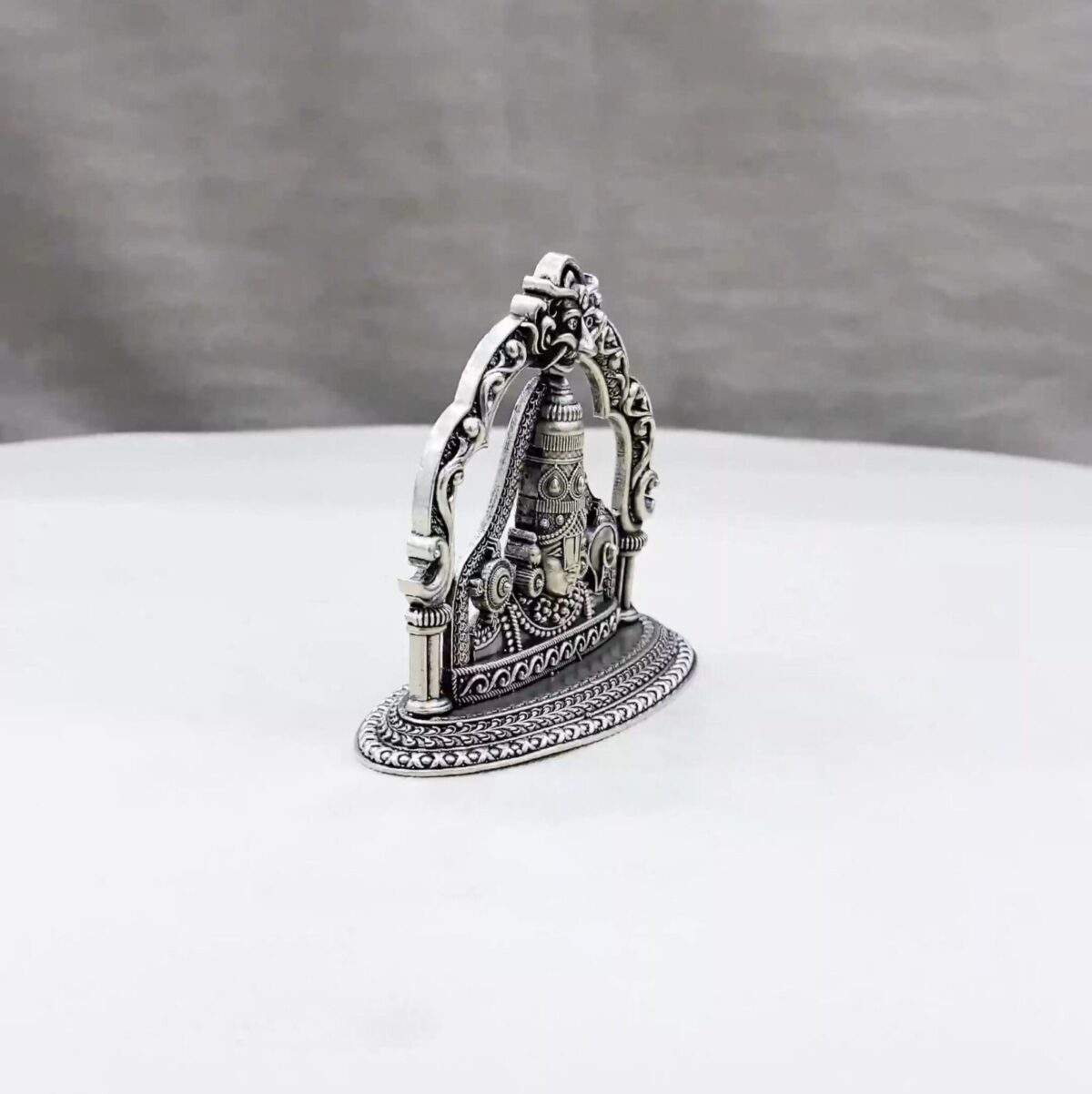 Half Balaji Arch Silver Idol