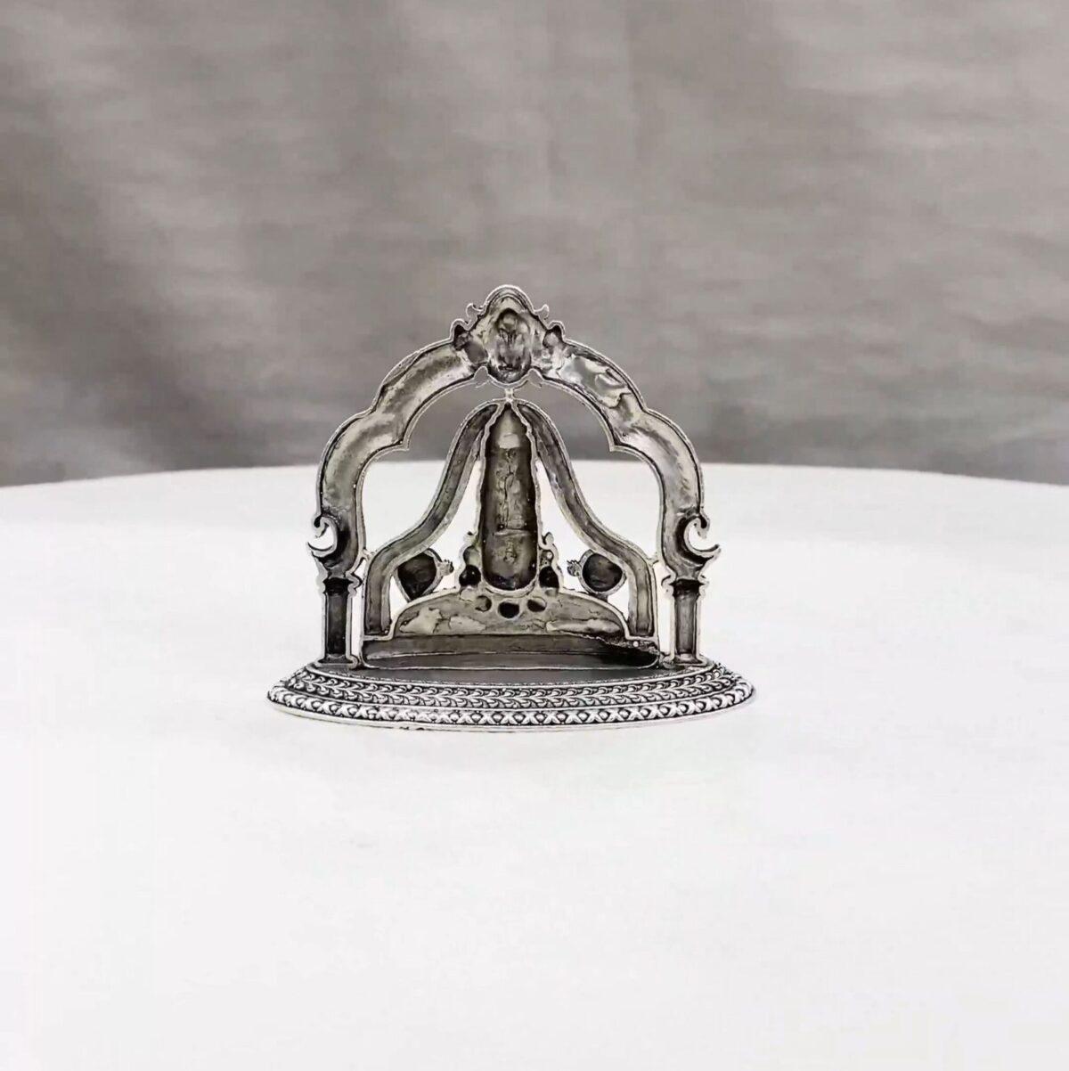 Half Balaji Arch Silver Idol