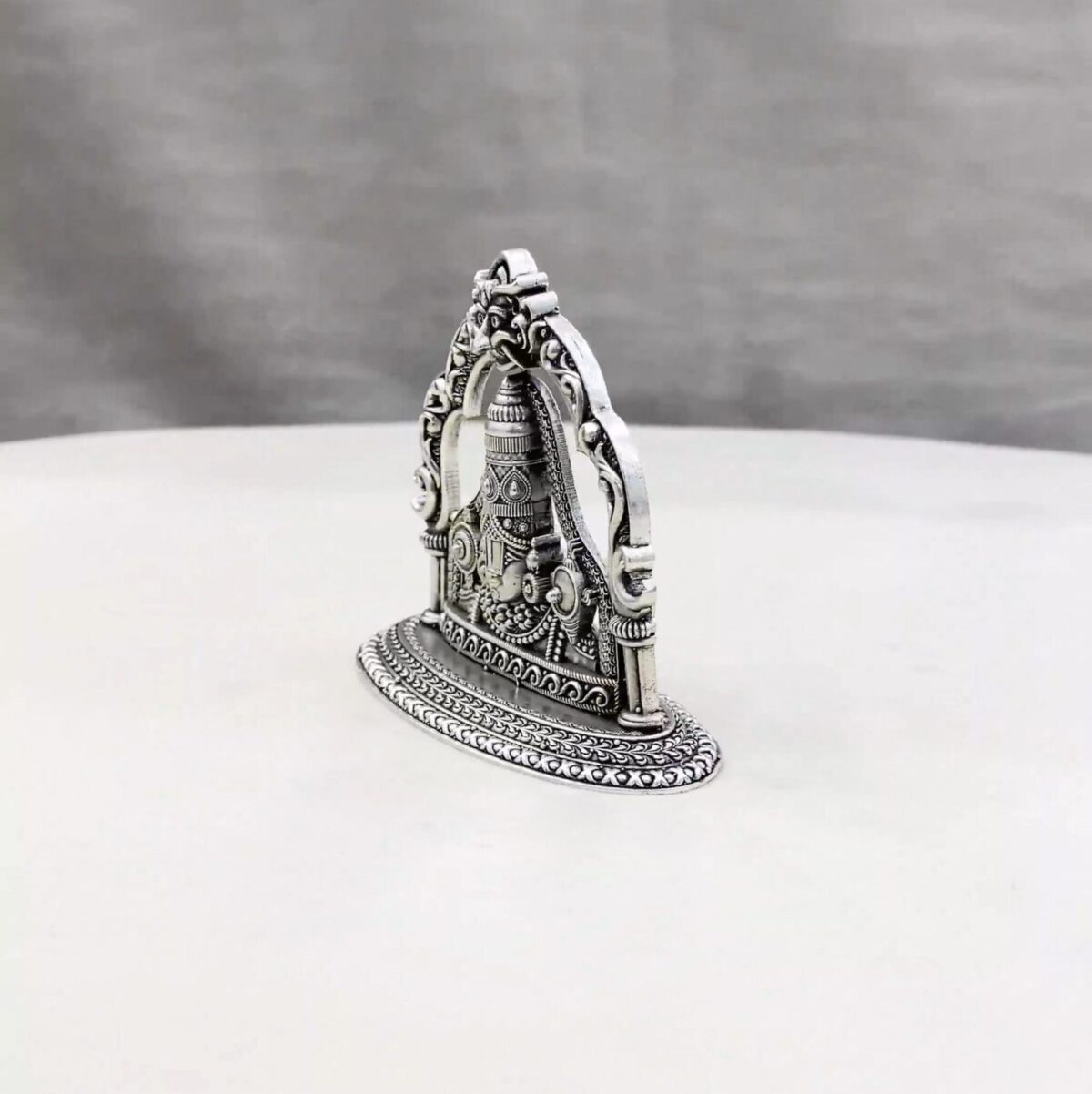 Half Balaji Arch Silver Idol