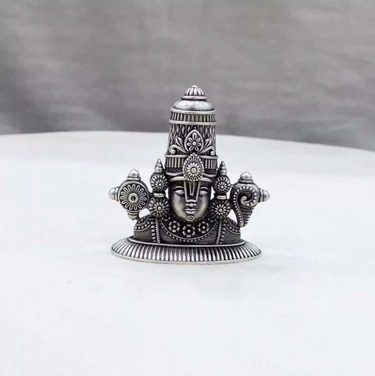Half Balaji Pure Silver Idol - Image 1