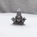 Half Balaji Pure Silver Idol