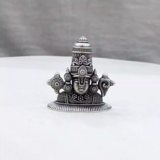Half Balaji Pure Silver Idol