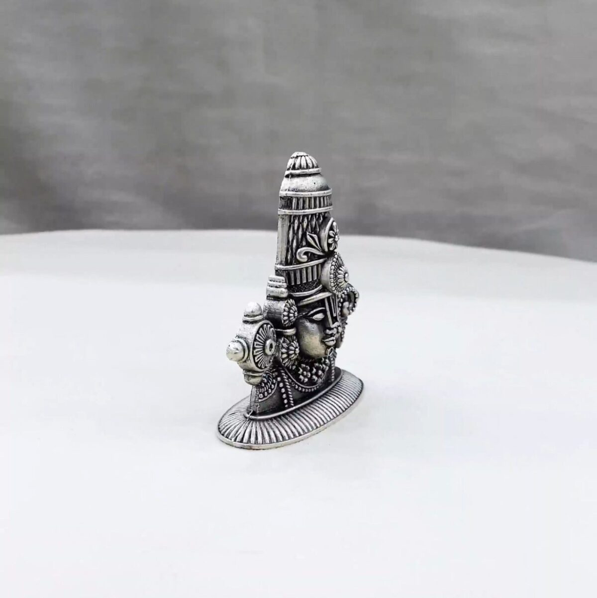 Half Balaji Pure Silver Idol - Image 4