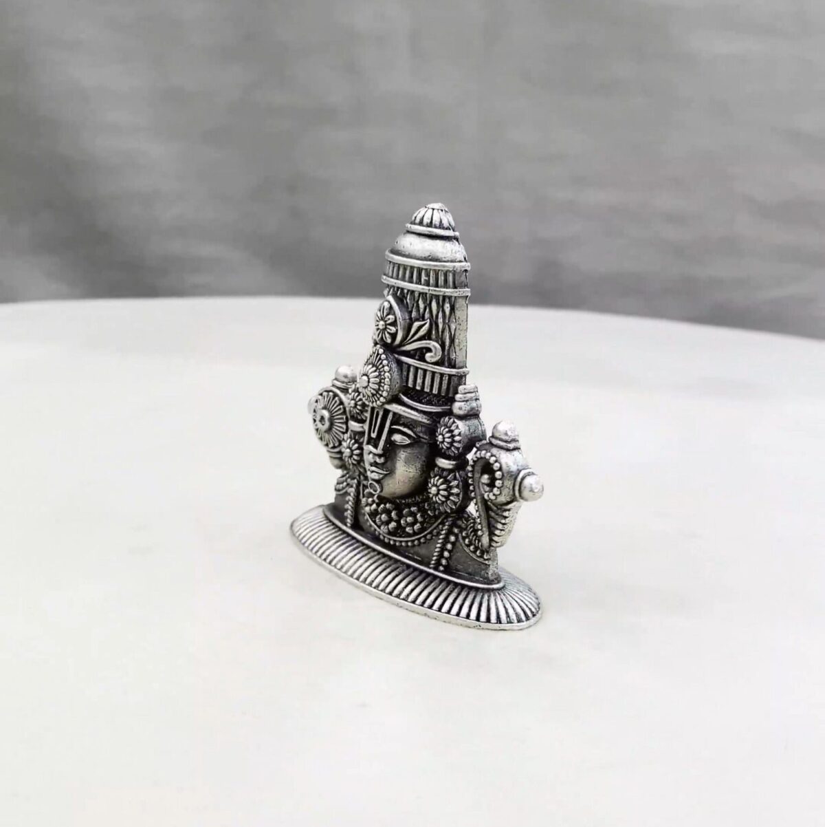 Half Balaji Pure Silver Idol - Image 2