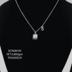 Chain with Bottle Pendent in Sterling Silver