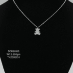 Chain with Teddy Pendent in Sterling Silver