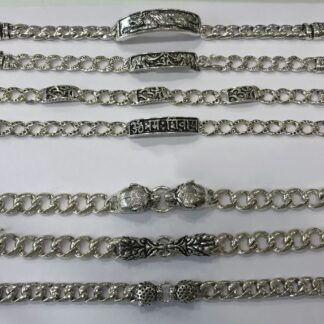Gents Raffish Bracelet in oxidized Silver Pure 925 BIS Hallmarked