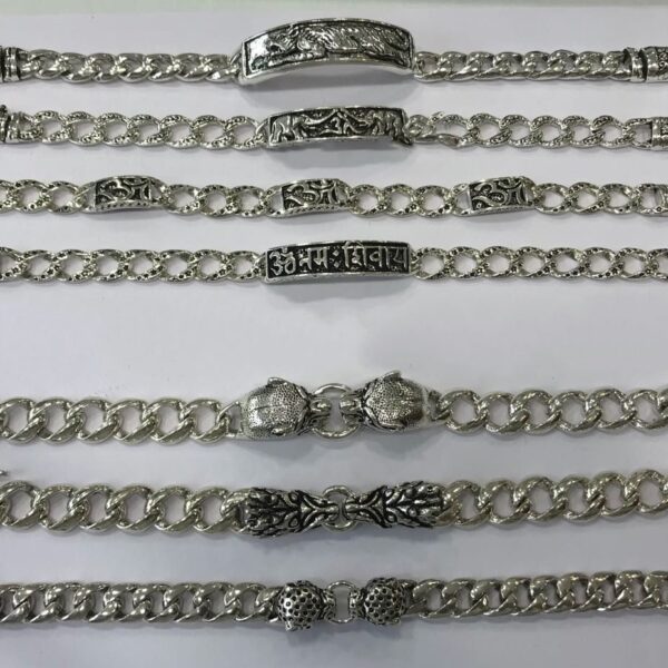 Gents Raffish Bracelet in oxidized Silver Pure 925 BIS Hallmarked