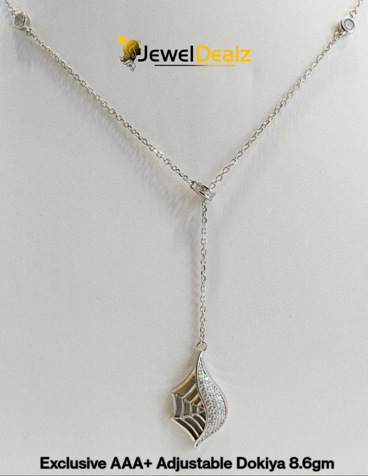 Chain with Stylish Pendent in Sterling Silver Pure 925 BIS Hallmarked - Image 1