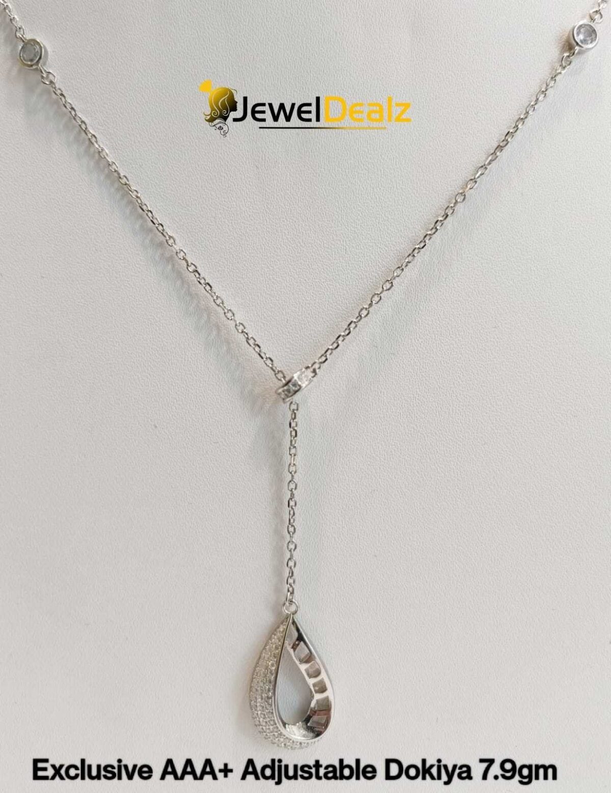 Chain with Stylish Pendent in Sterling Silver Pure 925 BIS Hallmarked