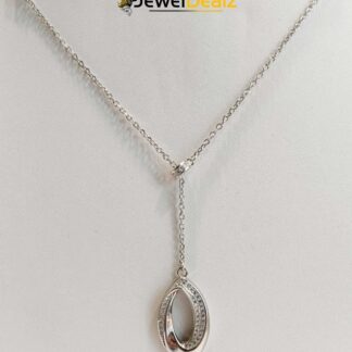Chain with Stylish Pendent in Sterling Silver Pure 925 BIS Hallmarked