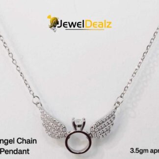 Angel Chain Pendent in Sterling Silver Pure 925 BIS Hallmarked