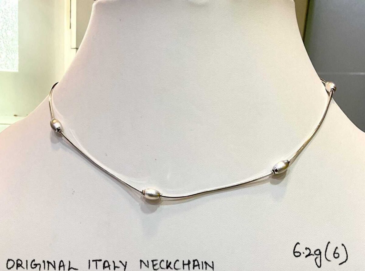 Italy Elegant Neck Chain in Sterling Silver Pure 925 BIS Hallmarked