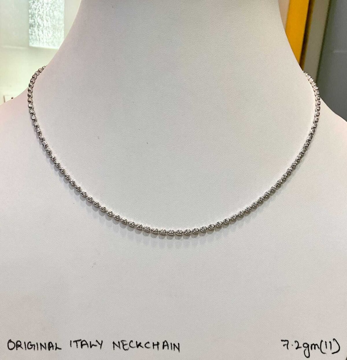 Italy Classic Neck Chain in Sterling Silver Pure 925 BIS Hallmarked - Image 1