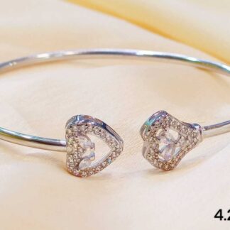 Ladies Heart Arrow Kada Sterling Silver Pure 925 BIS Hallmarked