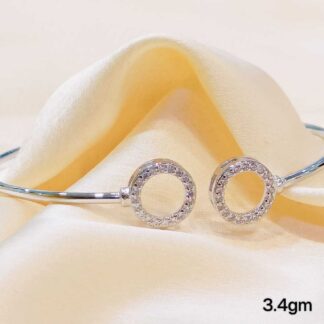Ladies Dual Circle Kada Sterling Silver Pure 925 BIS Hallmarked