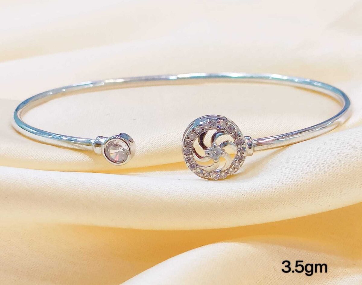 Ladies Solitaire Kada Sterling Silver Pure 925 BIS Hallmarked - Image 1