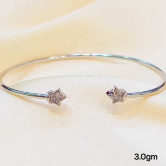 Ladies Stars Kada Sterling Silver Pure 925 BIS Hallmarked