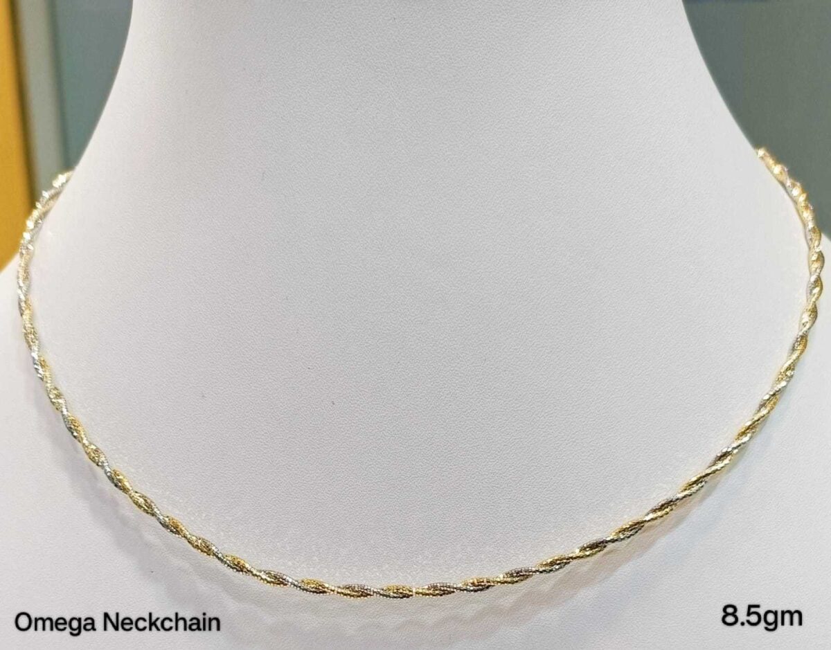 Omega Neck Chain in Sterling Silver Pure 925 BIS Hallmarked - Image 1