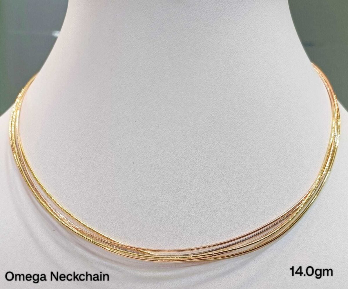 Omega Neck Chain in Sterling Silver Pure 925 BIS Hallmarked - Image 1