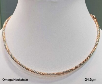 Omega Neck Chain in Sterling Silver Pure 925 BIS Hallmarked