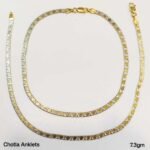 Chotila Golden Colour Payal/Anklet in Pure 925 Silver BIS Hallmarked