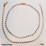 Chotila Dual Colour Payal/Anklet in Pure 925 Silver BIS Hallmarked