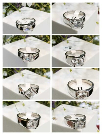 Gents Solitaire Ring in Sterling Silver Pure 925 BIS Hallmarked