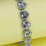 Ladies Heart Bracelet in Sterling Silver Pure 925 BIS Hallmarked