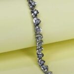 Ladies Small Heart Bracelet in Sterling Silver Pure 925 BIS Hallmarked