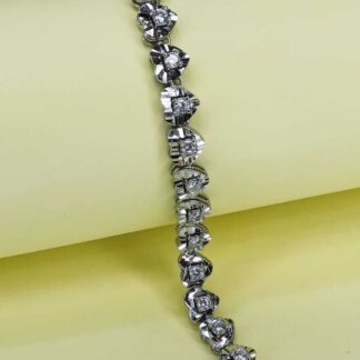 Ladies Small Heart Bracelet in Sterling Silver Pure 925 BIS Hallmarked