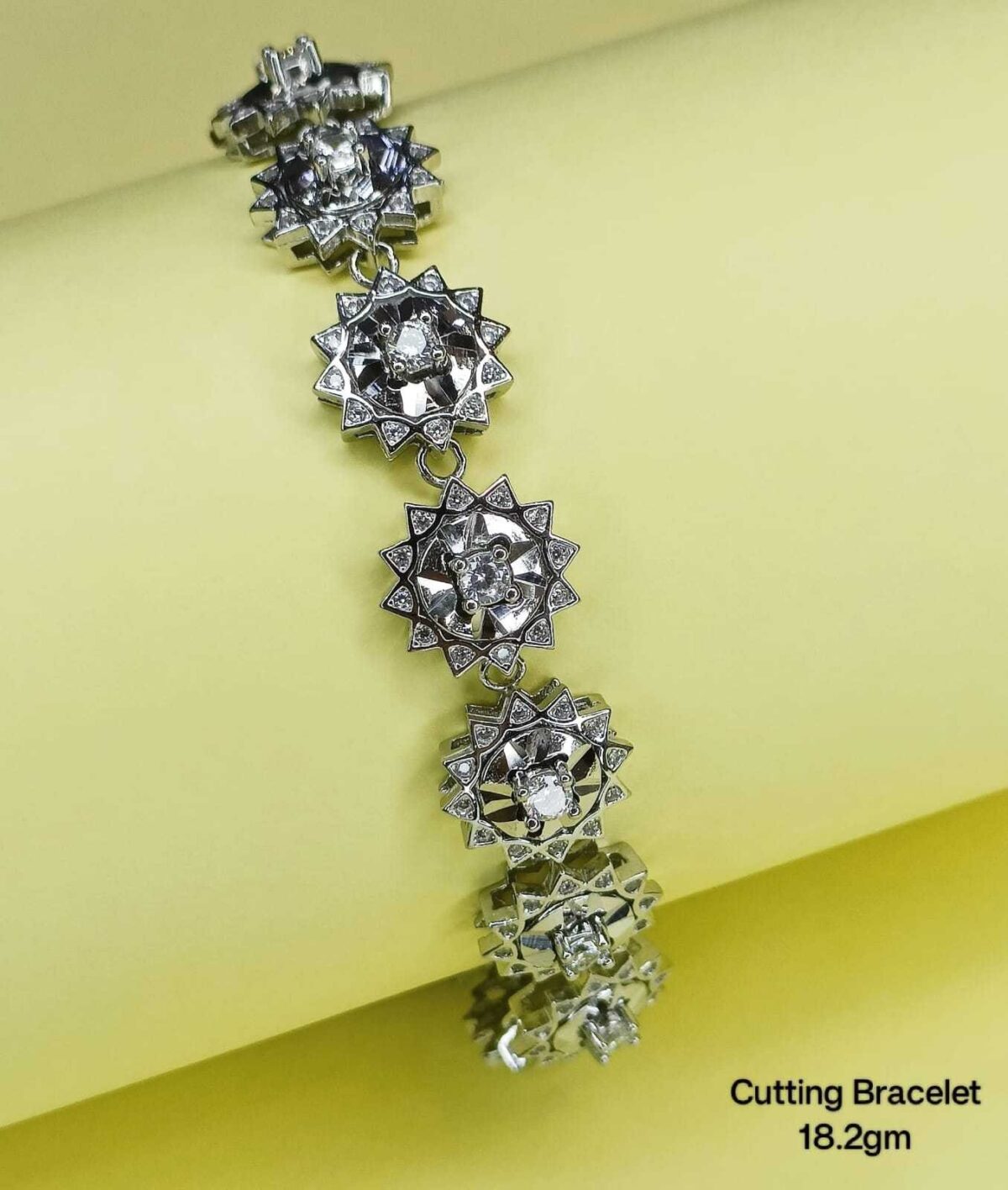 Ladies Star Bracelet in Sterling Silver Pure 925 BIS Hallmarked - Image 1
