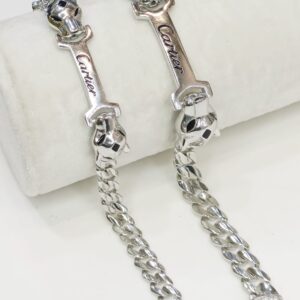 Cartier Curb Bracelet in Sterling Silver Pure 925 BIS Hallmarked