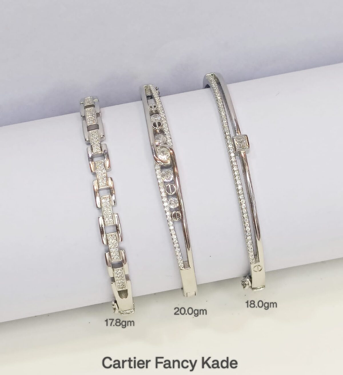 Ladies Heart Kada Sterling Silver Pure 925 BIS Hallmarked - Image 1