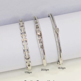 Ladies Heart Kada Sterling Silver Pure 925 BIS Hallmarked