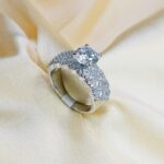 Ladies Tower Ring in Sterling Silver Pure 925 BIS Hallmarked
