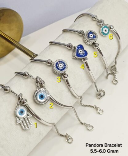 Ladies Evil Eye Bracelet Sterling Silver Pure 925 BIS Hallmarked