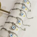 Ladies Evil Eye Bracelet Sterling Silver Pure 925 BIS Hallmarked