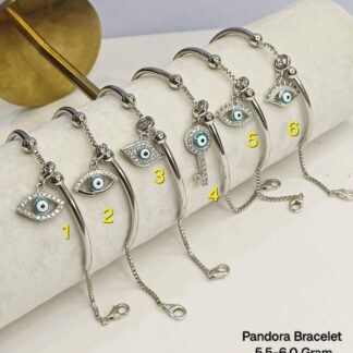 Ladies Evil Eye Bracelet Sterling Silver Pure 925 BIS Hallmarked