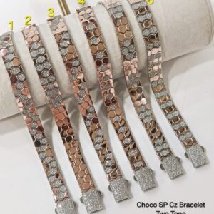 Choco SP Mens Bracelet in Sterling Silver Pure 925 BIS Hallmarked