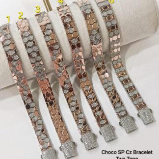 Choco SP Mens Bracelet in Sterling Silver Pure 925 BIS Hallmarked