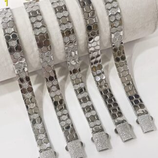 Choco SP Mens Bracelet in Sterling Silver Pure 925 BIS Hallmarked