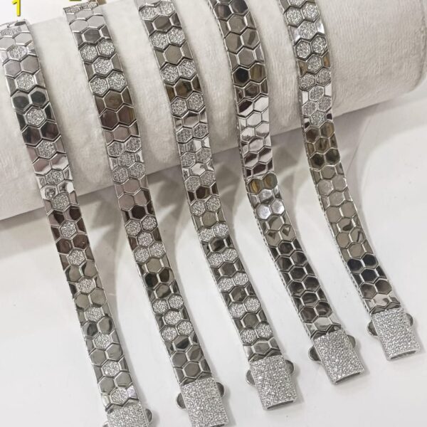 Choco SP Mens Bracelet in Sterling Silver Pure 925 BIS Hallmarked