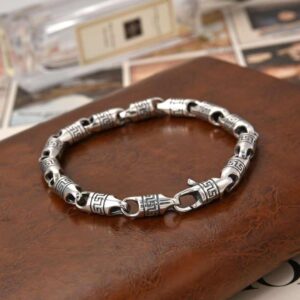 Men's Turkey Bracelets in Sterling Silver Pure 925 BIS Hallmarked
