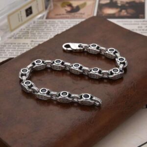 Men's Turkey Bracelets in Sterling Silver Pure 925 BIS Hallmarked