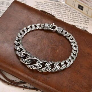 Men's Curb Turkey Bracelets in Sterling Silver Pure 925 BIS Hallmarked