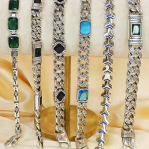 Men's Turkey Bracelets in Sterling Silver Pure 925 BIS Hallmarked