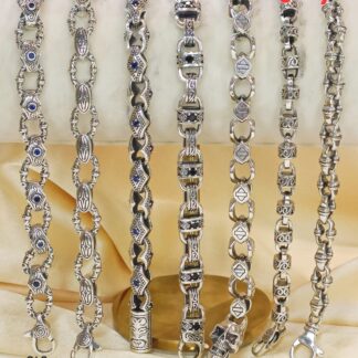 Men's Turkey Bracelets in Sterling Silver Pure 925 BIS Hallmarked