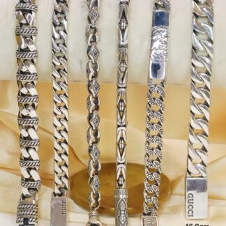 Men's Turkey Bracelets in Sterling Silver Pure 925 BIS Hallmarked