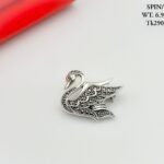 Swan Brooch in Pure Silver 925 BIS Hallmarked